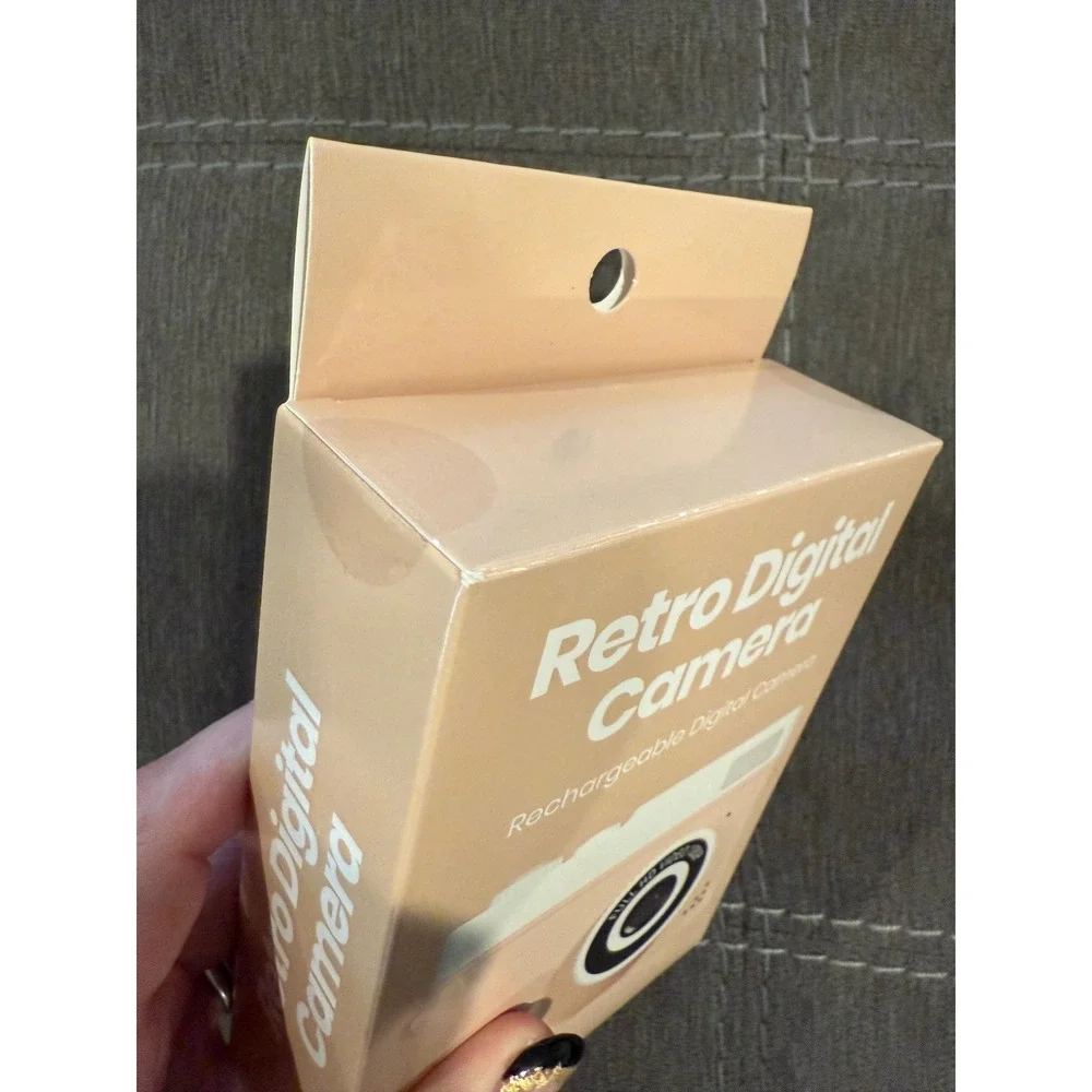 Retro Digital Camera Rechargeable 1080p‎ Full HD Video Beige Camera